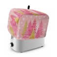 thumbnail image 1 of Toaster Cover 2 Slice, Pink Christmas Tree Dustproof Bakeware Oven Protector with Top Hook, Pink Golden Xmas Tree Snowflake Winter Waterproof Small Kitchen Appliance Toasters Dust Cover, 12"x7.5"x8", 1 of 9