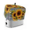 thumbnail image 1 of Toaster Cover 2 Slice, Sunflower Dustproof Bakeware Oven Protector with Top Hook, Modern Oil Painting Summer Botanical Waterproof Small Kitchen Appliance Toasters Dust Cover, 11"x6"x8", 1 of 9
