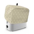 thumbnail image 1 of Toaster Cover 2 Slice, Yellow Geometric Dustproof Bakeware Oven Protector with Top Hook, Contemporary Art Modern Abstract Waterproof Small Kitchen Appliance Toasters Dust Cover, 12"x7.5"x8", 1 of 9