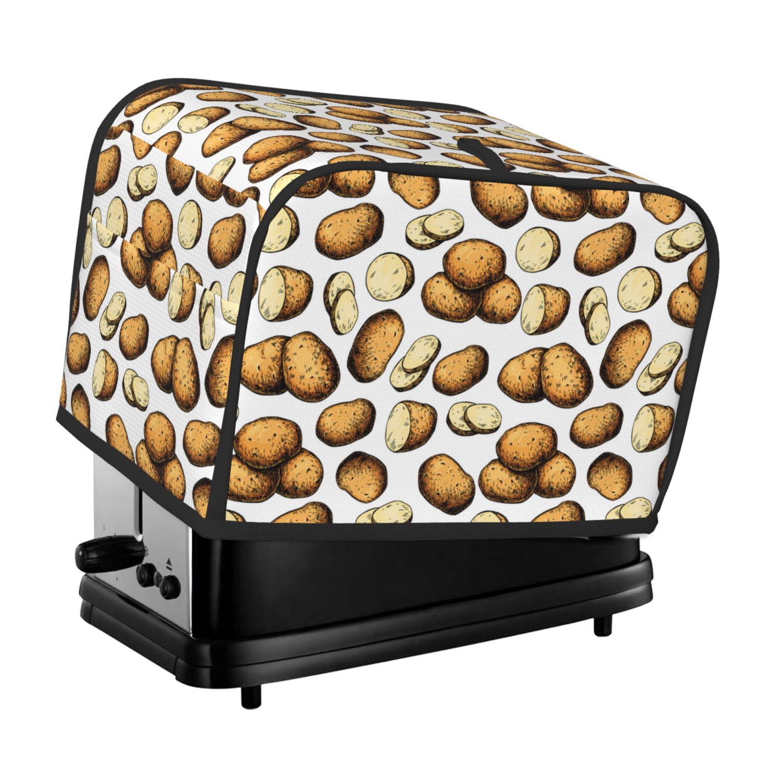 Toaster Cover 2 Slice, funny Potato Pattern Cute 2 slice Toaster Oven
