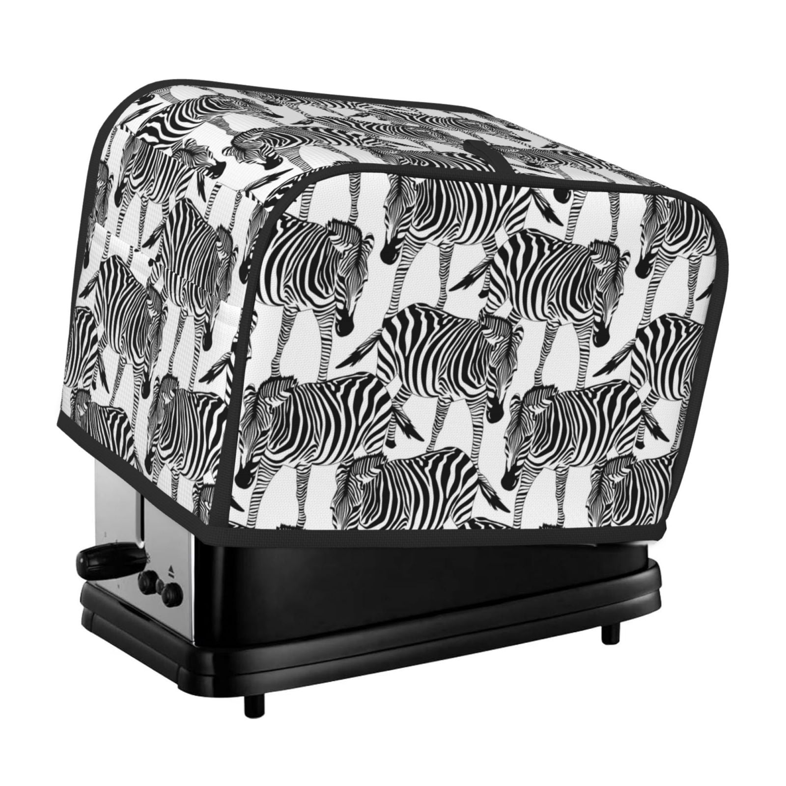 Zebra Toaster Toaster Cover 2 Slice - trendy Zebra cool black white Kitchen Bread ...
