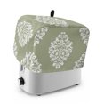thumbnail image 1 of Toaster Cover 4 Slice, Baroque Sage Green Dustproof Bakeware Oven Protector with Top Hook, Vintage Damask Classic Floral Waterproof Small Kitchen Appliance Toasters Dust Cover, 12"x11"x8", 1 of 9