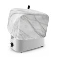 thumbnail image 1 of Toaster Cover 4 Slice, Marble Dustproof Bakeware Oven Protector with Top Hook, Modern Grey White Rock Monochrome Simple Waterproof Small Kitchen Appliance Toasters Dust Cover, 12"x11"x8", 1 of 9