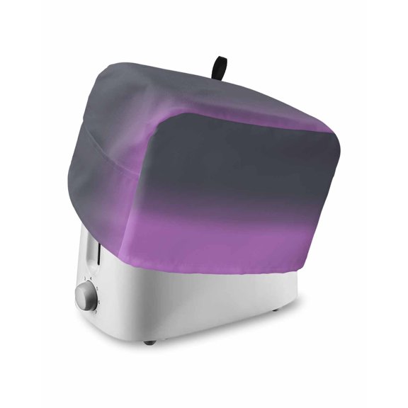 Toaster Cover 4 Slice Purple Grey Ombre Toaster Oven Cover with Pockets Gradient Gradual Color Dustproof Bakeware Protector Small Kitchen Appliance Dust Covers and Fingerprint Protection