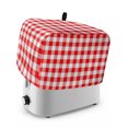 thumbnail image 1 of Toaster Cover 4 Slice, Red White Plaid Dustproof Bakeware Oven Protector with Top Hook, Modern Farmhouse Buffalo Check Gingham Waterproof Small Kitchen Appliance Toasters Dust Cover, 12"x11"x8", 1 of 9