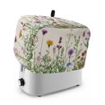 thumbnail image 1 of Toaster Cover 4 Slice, Spring Flowers Dustproof Bakeware Oven Protector with Top Hook, Wild Floral Herb Botanical Waterproof Small Kitchen Appliance Toasters Dust Cover, 12"x11"x8", 1 of 9