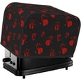 thumbnail image 1 of Toaster Cover 4 Slice Terror Dustproof Bread Maker Cover Fingerprint Bakeware Protection Wide Slot Toaster Bag Reusable Kitchen Small Appliance Cover TC278, 1 of 5