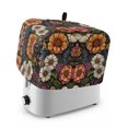 thumbnail image 1 of Toaster Cover 4 Slice, Vintage Flower Dustproof Bakeware Oven Protector with Top Hook, Cottagecore Blooms Spring Botanical Waterproof Small Kitchen Appliance Toasters Dust Cover, 12"x11"x8", 1 of 9