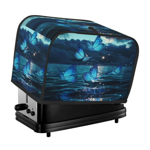 Toaster Cover For 2 Or 4 Slice, Two Or Four Slice Toaster Hood Dust-Proof Cover For Home Kitchen Washable Small Appliance Butterfly Ocean (14)