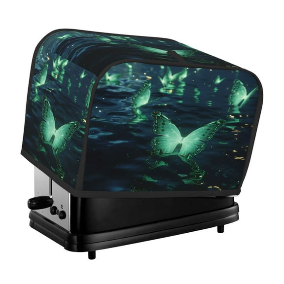 Toaster Cover For 2 Or 4 Slice, Two Or Four Slice Toaster Hood Dust-Proof Cover For Home Kitchen Washable Small Appliance Butterfly Ocean (7)