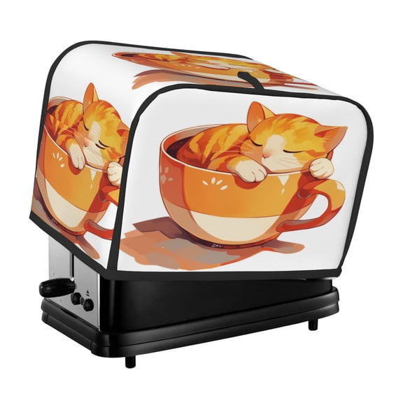 Toaster Cover For 2 Or 4 Slice, Two Or Four Slice Toaster Hood Dust-Proof Cover For Home Kitchen Washable Small Appliance Cute Cap Cup (11)