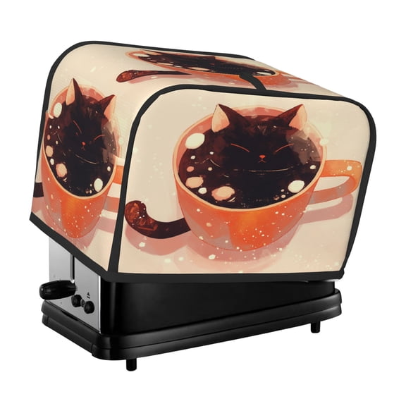 Toaster Cover For 2 Or 4 Slice, Two Or Four Slice Toaster Hood Dust-Proof Cover For Home Kitchen Washable Small Appliance Cute Cap Cup (1)