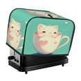 thumbnail image 1 of Toaster Cover For 2 Or 4 Slice, Two Or Four Slice Toaster Hood Dust-Proof Cover For Home Kitchen Washable Small Appliance Cute Cap Cup (5), 1 of 5