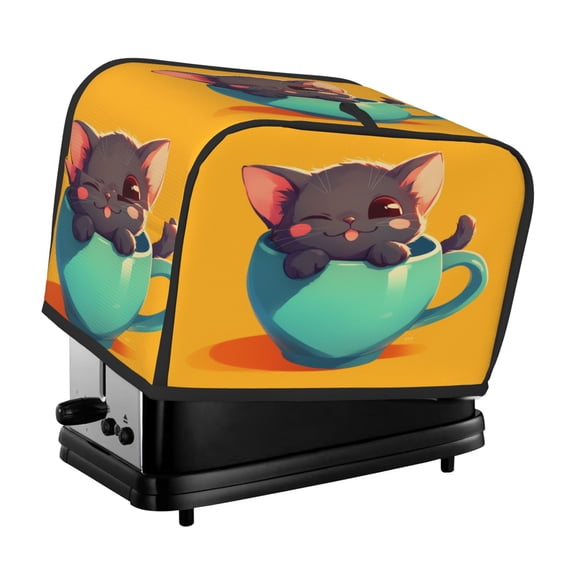 Toaster Cover For 2 Or 4 Slice, Two Or Four Slice Toaster Hood Dust-Proof Cover For Home Kitchen Washable Small Appliance Cute Cap Cup (6)