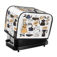 thumbnail image 1 of Toaster Cover For 2 Or 4 Slice, Two Or Four Slice Toaster Hood Dust-Proof Cover For Home Kitchen Washable Small Appliance Drip Coffee Maker Pattern, 1 of 5