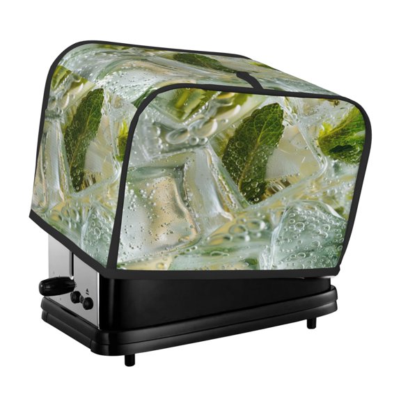 Toaster Cover For 2 Or 4 Slice, Two Or Four Slice Toaster Hood Dust-Proof Cover For Home Kitchen Washable Small Appliance Mint Ice Soda (17)