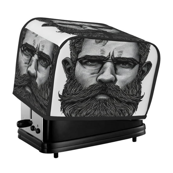 Toaster Cover For 2 Or 4 Slice, Two Or Four Slice Toaster Hood Dust-Proof Cover For Kitchen Washable Small Appliance Beard