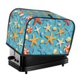 thumbnail image 1 of Toaster Cover For 2 Or 4 Slice, Two Or Four Slice Toaster Hood Dust-Proof Cover For Kitchen Washable Small Appliance Cartoon Starfish Shells, 1 of 5