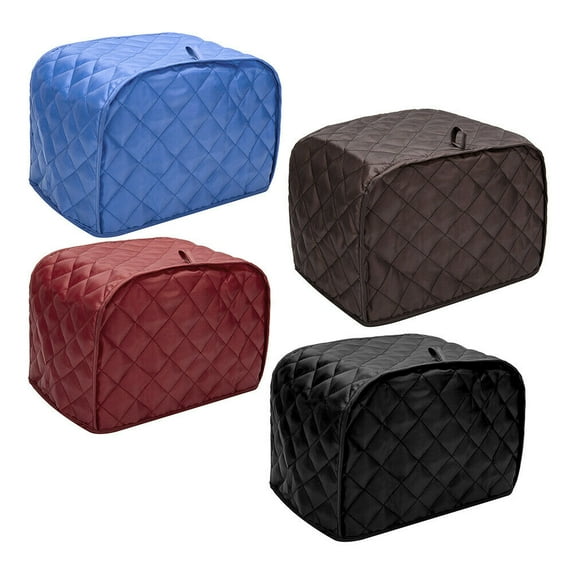 Toaster Cover Polyester Fabric Quilted Four Slice Toaster Appliance Dust proof Cover For Kitchen Small Appliance Dust Cover and Fingerprint Protection