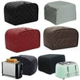 thumbnail image 1 of Toaster Cover, Quilted Toaster Cover 2 Slice, Kitchen Small Appliance Covers, Toaster Cover Fits for Most Standard 2 slice Toasters, Universal Size Microwave Oven Dustproof Cover Women Gift, 1 of 7