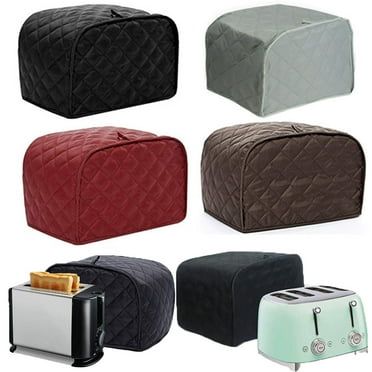 Toaster Cover, Quilted Toaster Cover 2 Slice, Kitchen Small Appliance Covers, Toaster Cover Fits for Most Standard 2 slice Toasters, Universal Size Microwave Oven Dustproof Cover Women Gift