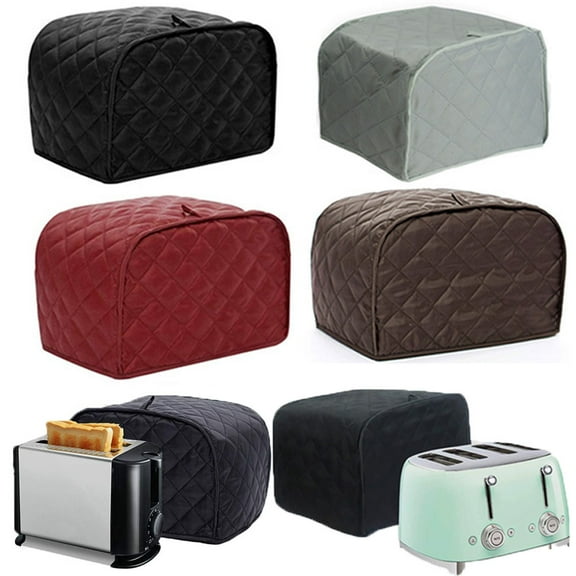 Toaster Cover, Quilted Toaster Cover 4 Slice, Kitchen Small Appliance Covers, Toaster Cover Fits for Most Standard 4 slice Toasters, Universal Size Microwave Oven Dustproof Cover Women Gift