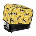 thumbnail image 1 of Toaster Covers 2 Slice, Beagle Dog funny Waterproof Bread Machine Cover Fits for Standard 2 Slice Toasters, Home Decor Toaster Protection with Hanging Rope, 1 of 7