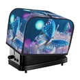 thumbnail image 1 of Toaster Covers 2 Slice, Butterfly Fantasy Waterproof Bread Machine Cover Fits for Standard 2 Slice Toasters, Home Decor Toaster Protection with Hanging Rope, 1 of 7
