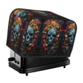 thumbnail image 1 of Toaster Covers 2 Slice, Butterfly Flower Skull A Waterproof Bread Machine Cover Fits for Standard 2 Slice Toasters, Home Decor Toaster Protection with Hanging Rope, 1 of 7