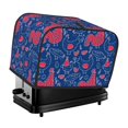 thumbnail image 1 of Toaster Covers 2 Slice, Chicken and Rooster Waterproof Bread Machine Cover Fits for Standard 2 Slice Toasters, Home Decor Toaster Protection with Hanging Rope, 1 of 7