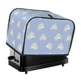 thumbnail image 1 of Toaster Covers 2 Slice, Cute Funny Poodle Dog Blue Waterproof Bread Machine Cover Fits for Standard 2 Slice Toasters, Home Decor Toaster Protection with Hanging Rope, 1 of 7
