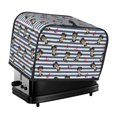 thumbnail image 1 of Toaster Covers 2 Slice, Dachshund puppy anchors stripe Waterproof Bread Machine Cover Fits for Standard 2 Slice Toasters, Home Decor Toaster Protection with Hanging Rope, 1 of 7