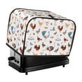 thumbnail image 1 of Toaster Covers 2 Slice, Farm Birds Goose Waterproof Bread Machine Cover Fits for Standard 2 Slice Toasters, Home Decor Toaster Protection with Hanging Rope, 1 of 7