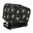 thumbnail image 1 of Toaster Covers 2 Slice, Gothic Style Cool Goat Skull Waterproof Bread Machine Cover Fits for Standard 2 Slice Toasters, Home Decor Toaster Protection with Hanging Rope, 1 of 7