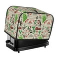 thumbnail image 1 of Toaster Covers 2 Slice, Grape Stamp Pattern Waterproof Bread Machine Cover Fits for Standard 2 Slice Toasters, Home Decor Toaster Protection with Hanging Rope, 1 of 7
