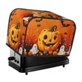 thumbnail image 1 of Toaster Covers 2 Slice, Halloween Cartoon Pumpkin Ghost Waterproof Bread Machine Cover Fits for Standard 2 Slice Toasters, Home Decor Toaster Protection with Hanging Rope, 1 of 7