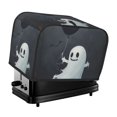 thumbnail image 1 of Toaster Covers 2 Slice, Halloween Ghost Black Balloon Waterproof Bread Machine Cover Fits for Standard 2 Slice Toasters, Home Decor Toaster Protection with Hanging Rope, 1 of 7