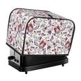 thumbnail image 1 of Toaster Covers 2 Slice, Red Blue Paisley Waterproof Bread Machine Cover Fits for Standard 2 Slice Toasters, Home Decor Toaster Protection with Hanging Rope, 1 of 7