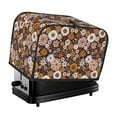 thumbnail image 1 of Toaster Covers 2 Slice, Sunflowers Eye Waterproof Bread Machine Cover Fits for Standard 2 Slice Toasters, Home Decor Toaster Protection with Hanging Rope, 1 of 7