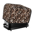 thumbnail image 1 of Toaster Covers 2 Slice, Trendy rose gold leopard cool Waterproof Bread Machine Cover Fits for Standard 2 Slice Toasters, Home Decor Toaster Protection with Hanging Rope, 1 of 7