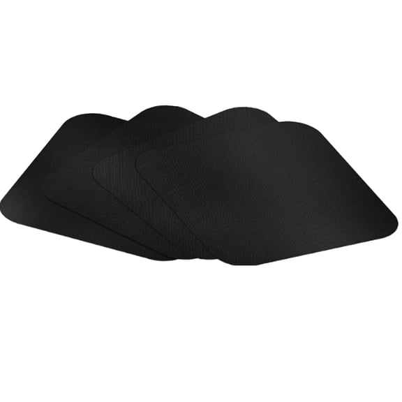 Toaster Oven Bottom Liners 4 Pack, Reusable Non-Stick Heat Resistant Mats for Air Fryer, 12x12 Inch Baking Sheet Protector, Black