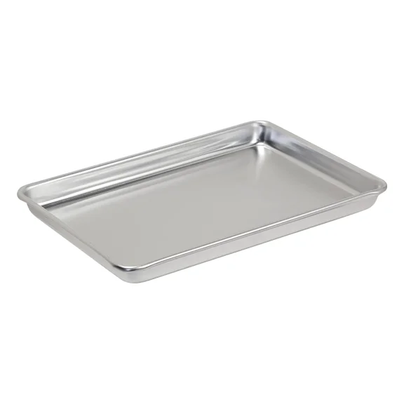 Toaster Oven Mini Sheet Pan, Aluminum 9.5 X 6.75 X 0.75-Inches