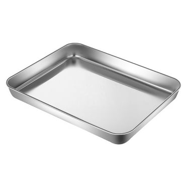 Toaster Oven Pans, Stainless Steel Baking Sheets Baking Pans for Oven, 10.2 Inch Baking Sheet Cookie Sheet, Dishwasher Safe & Mirror Finish & Rust Resistant