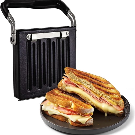 Toastie Press (Works With All Toasters) Conveniently Toast Delicious Grilled Cheeses, Quesadillas, and Paninis in Your Toaster