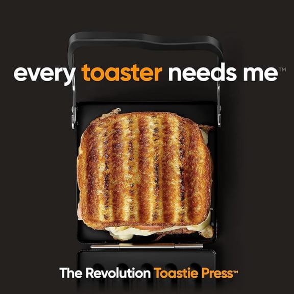 Toastie Press (Works With All Toasters) Conveniently Toast Delicious Grilled Cheeses, Quesadillas, and Paninis in Your Toaster