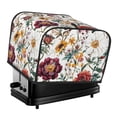 thumbnail image 1 of Toasting Machine Cover 4 Pieces 12.4×10.6×8.3in Dust-Proof Explosion-Proof Waterproof And Wear-Resistant Hollow Bottom Flowers, 1 of 7