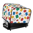 thumbnail image 1 of Toasting Machine Cover 4 Pieces 12.4×10.6×8.3in Dust-Proof Explosion-Proof Waterproof And Wear-Resistant Hollow Bottom Multicolored Building Block (15), 1 of 7