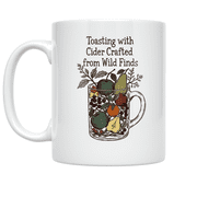 Toasting with Cider Crafted from Wild Finds - Nature Enthusiast - 11 oz Ceramic Coffee Mug