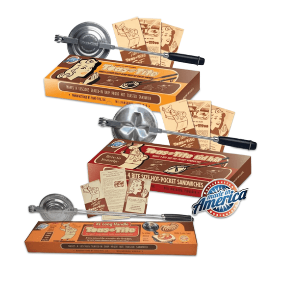 Toas-Tite 3-Pack Pie Iron Sandwich Grill – Campfire & BBQ Sandwich Maker - Made in USA