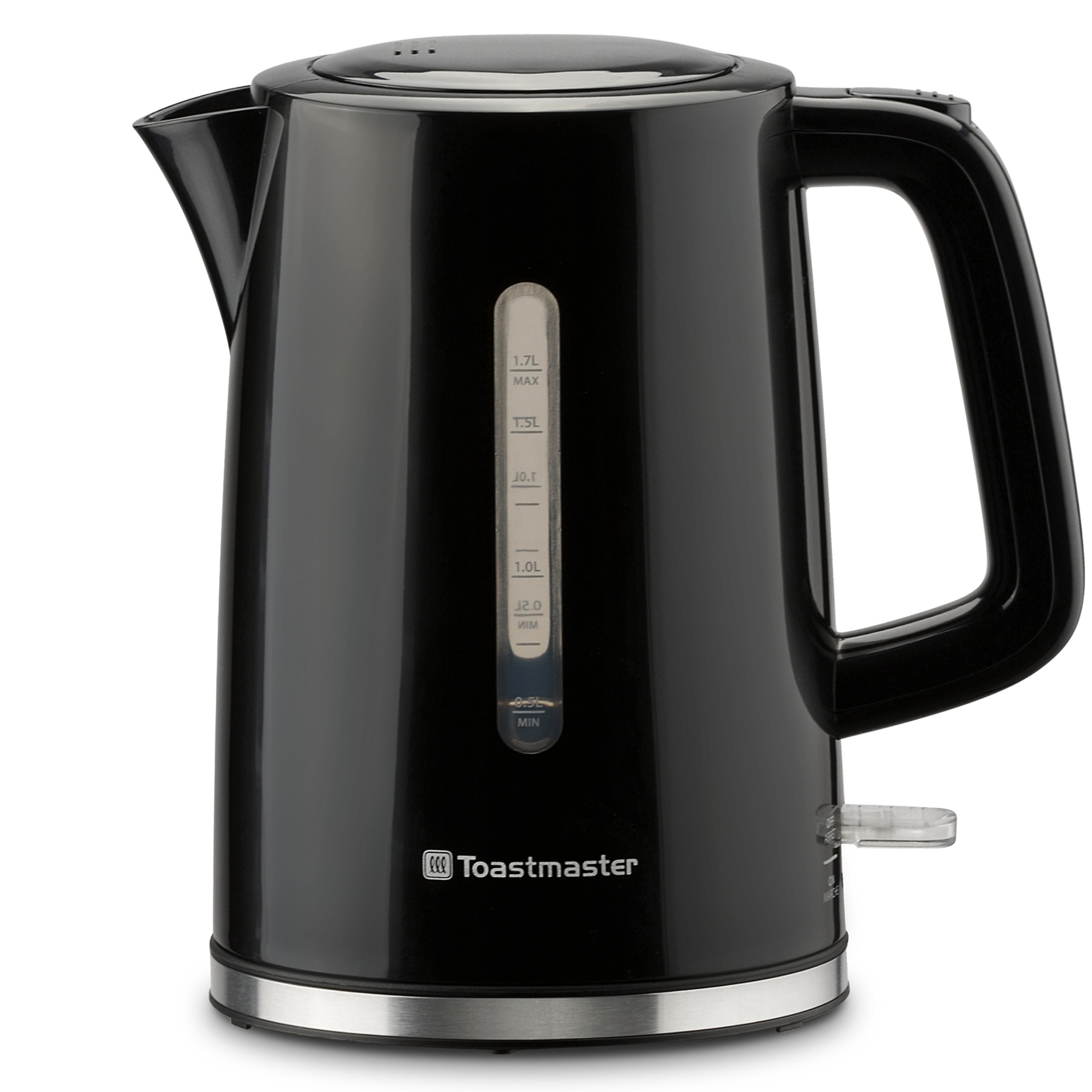 Black 1.7 Liter Plastic Electric Tea Kettle